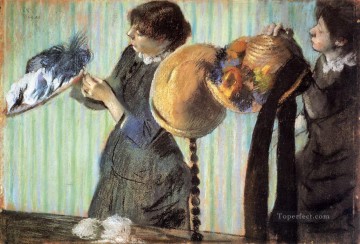 Edgar Degas Painting - Las pequeñas modistas 1882 Edgar Degas
